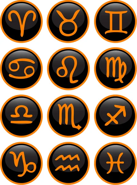 Zodiac Icon Set — Stock Vector