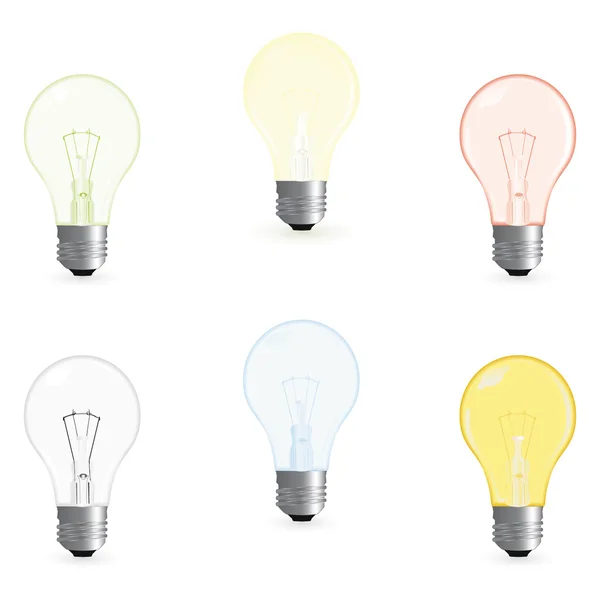 Set con lampadine elettriche — Foto Stock