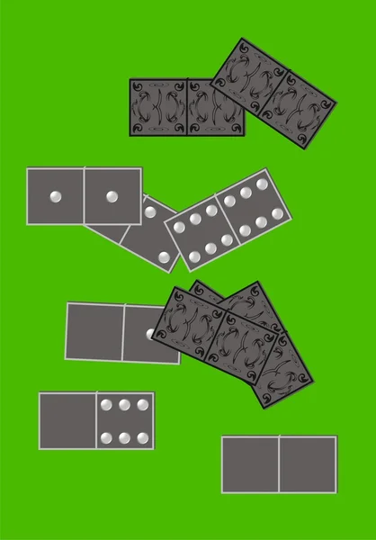 Dominosteine Brettspiel — Stockvektor