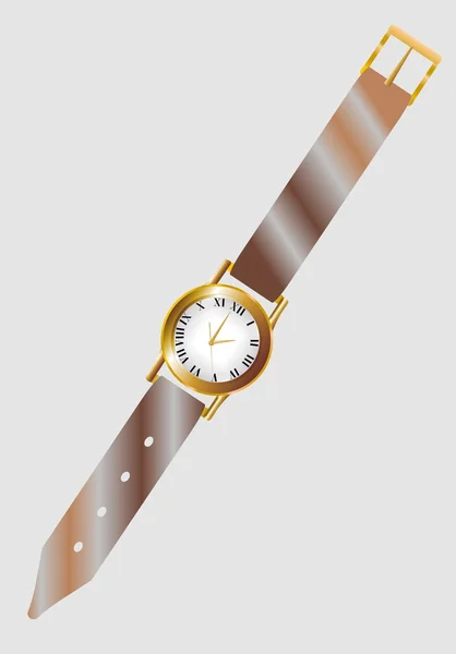 Mechanical wrist watch — Stock Vector
