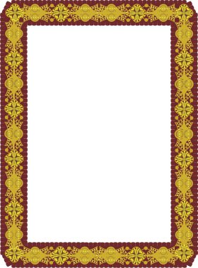 Semi-antique framework clipart