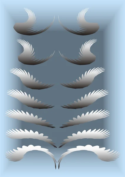 Wing wave — Stock Vector