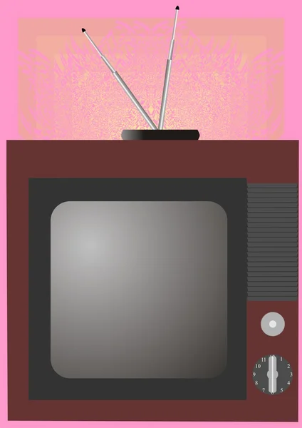 Old TV. — Stock Vector