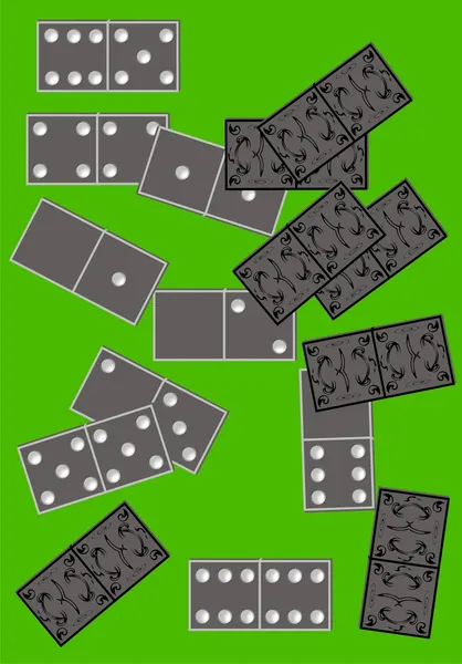 Dominosteine Brettspiel. — Stockvektor
