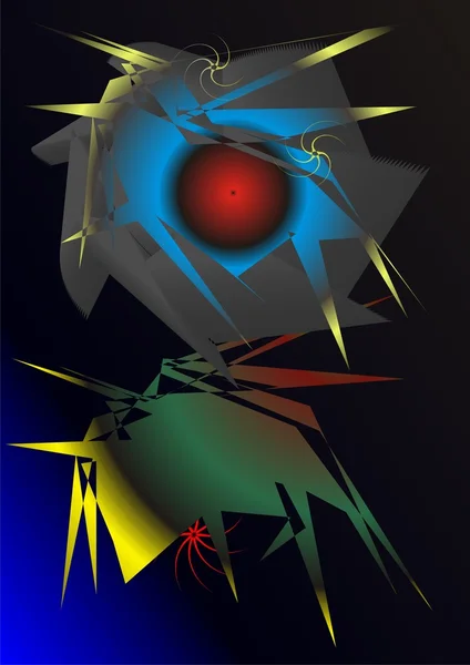 L'abstraction, lumière néolearnt . — Image vectorielle