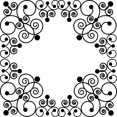 Swirly frame clipart