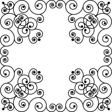 Swirly frame clipart