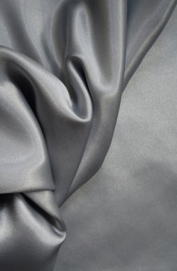 Smooth elegant grey silk as background clipart