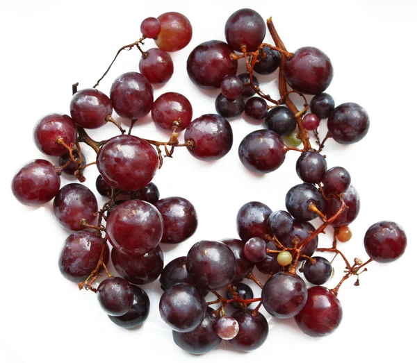Grape cluster isolated on white backgrou — Stock Photo, Image