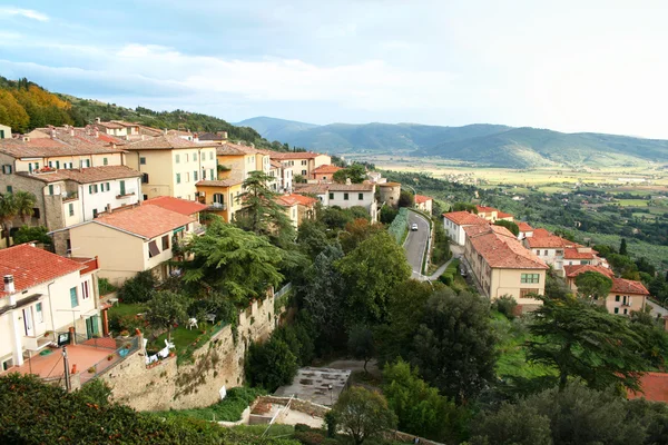 De Italia. Toscana. Panorama de Cortona — Foto de Stock