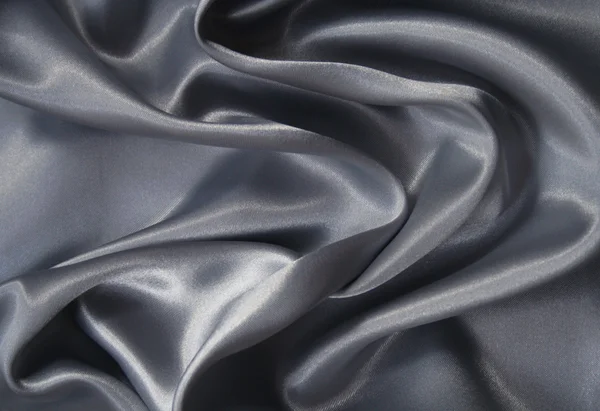 Smooth elegant grey silk as background — Stock Photo, Image