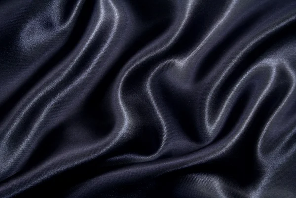 Seda preta elegante suave como fundo — Fotografia de Stock