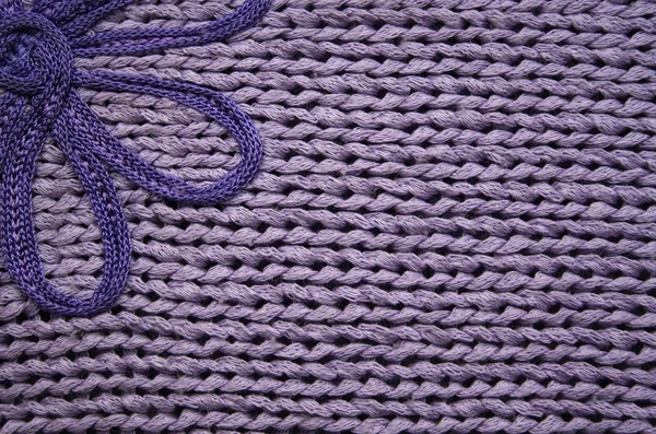 Lilac knitted fabric can use as backgrou — Stock Photo, Image