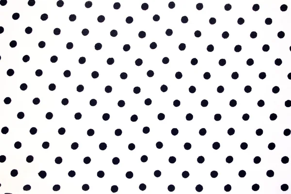 White fabric with black dots can use as — Stock Photo, Image
