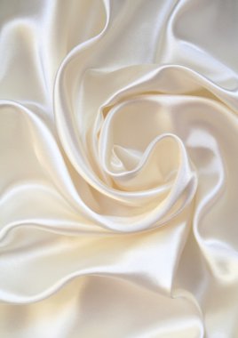 Smooth elegant white silk as wedding bac clipart