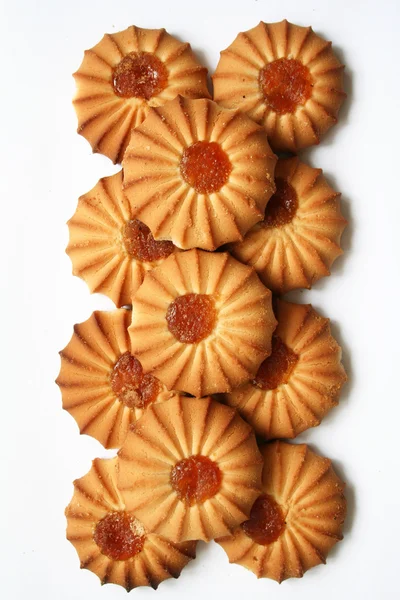 Sladké sušenky jako pozadí — Stock fotografie