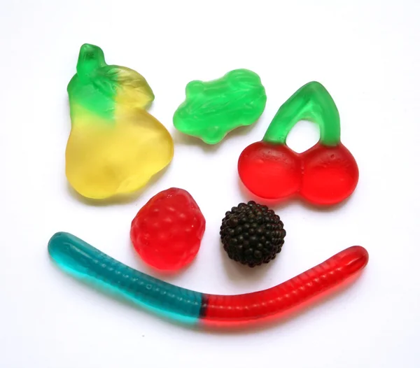 Různé barevné želé bonbóny — Stock fotografie