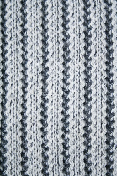 White and blue knitted textured backgrou — Stock Photo, Image