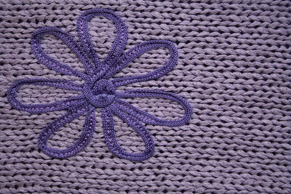 Tecido de malha Lilac pode usar como backgrou — Fotografia de Stock
