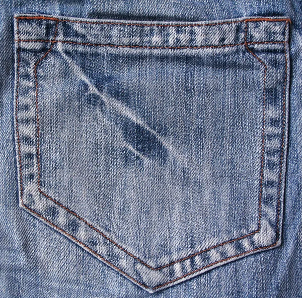Blå jeans tyg som bakgrund — Stockfoto