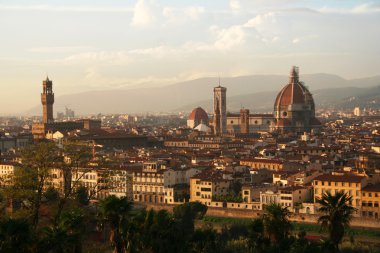 Italy, Florence at sunset clipart