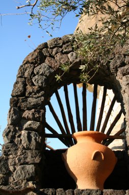 Italy. Ischia Island. An amphora clipart