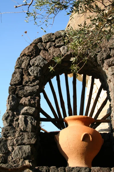 Italy. Ischia Island. An amphora — Stock Photo, Image