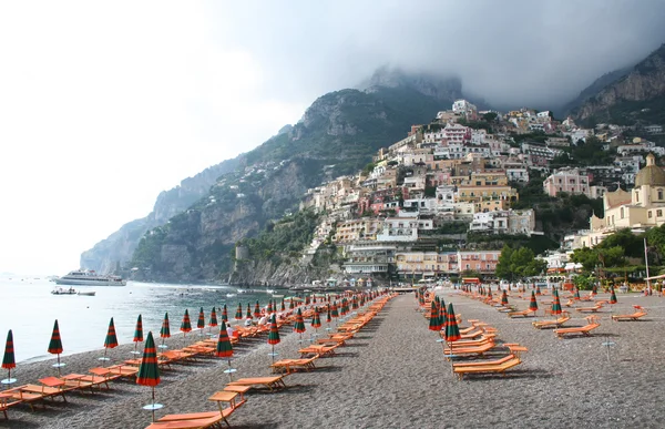 Italië. Positano strand. — Stockfoto