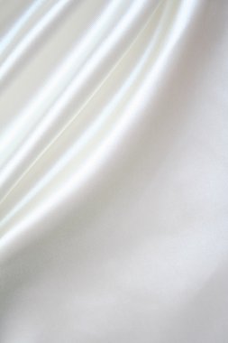 Smooth elegant white silk as background clipart