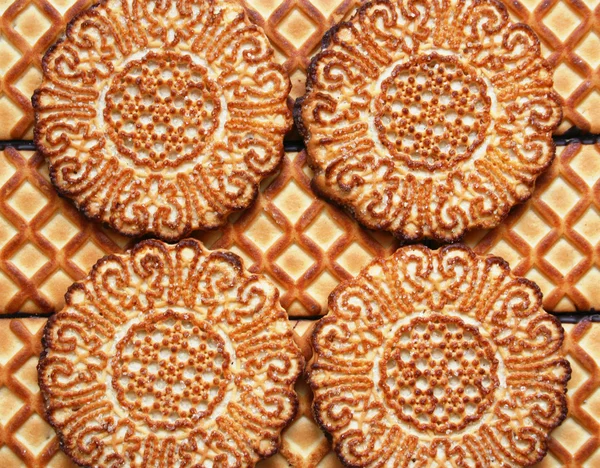 Arka plan olarak tatlı kurabiye — Stok fotoğraf