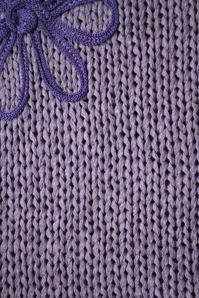 Lilac knitted fabric backgroind — Stock Photo, Image