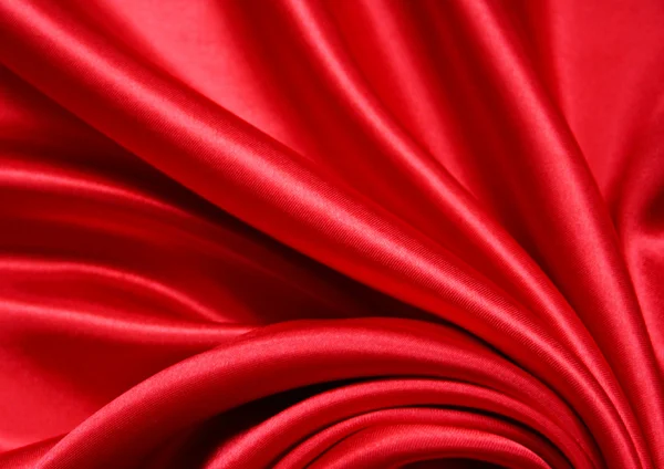 滑らかな赤い絹 — ストック写真