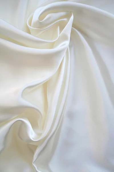 光滑优雅白色丝绸背景 — 图库照片