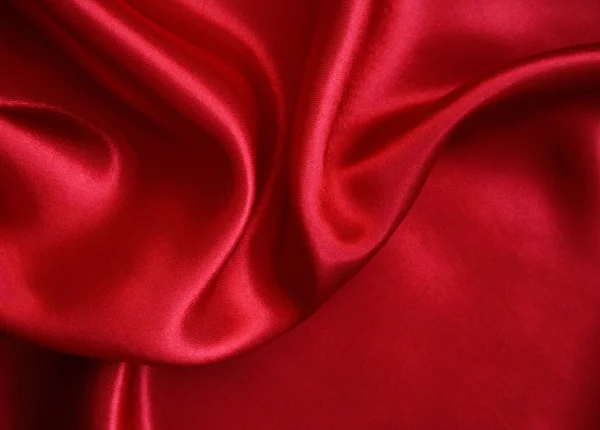 Suave elegante fundo de seda vermelha — Fotografia de Stock