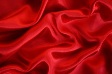 Smooth elegant red silk as background clipart