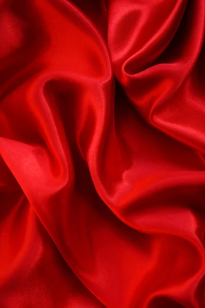 Smooth Red Silk Stock Image