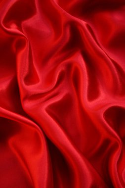 Smooth elegant red silk as background clipart