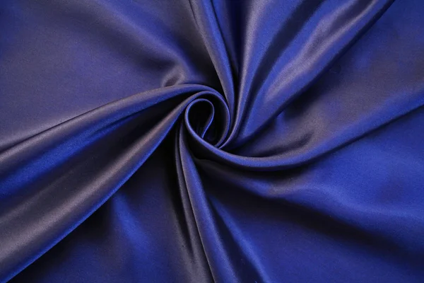 Elegante seta blu scuro liscio — Foto Stock