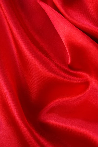 Seda vermelha lisa — Fotografia de Stock