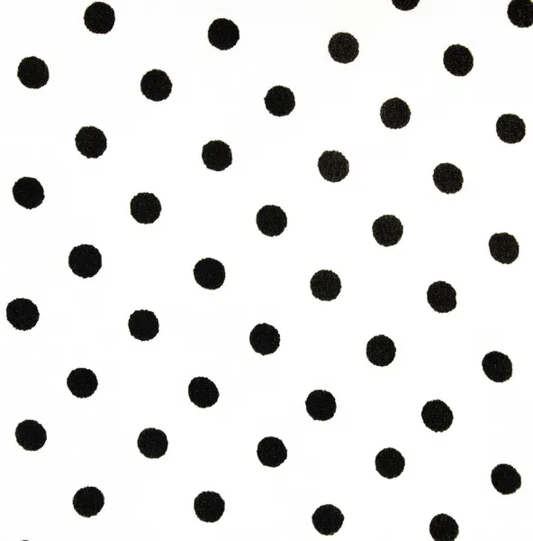 White fabric with black peas — Stock Photo, Image