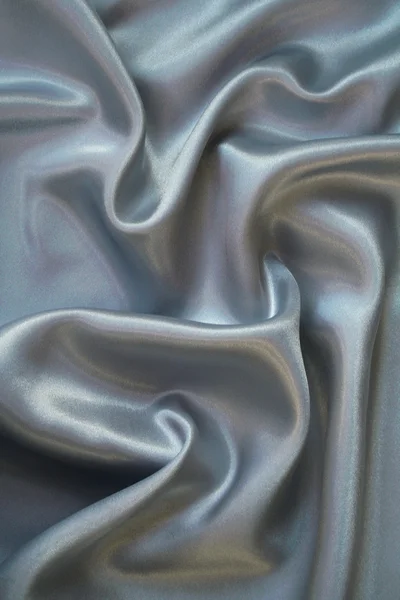 Smooth elegant grey silk — Stock Photo, Image