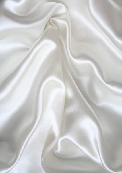 Soie blanche élégante et lisse — Photo