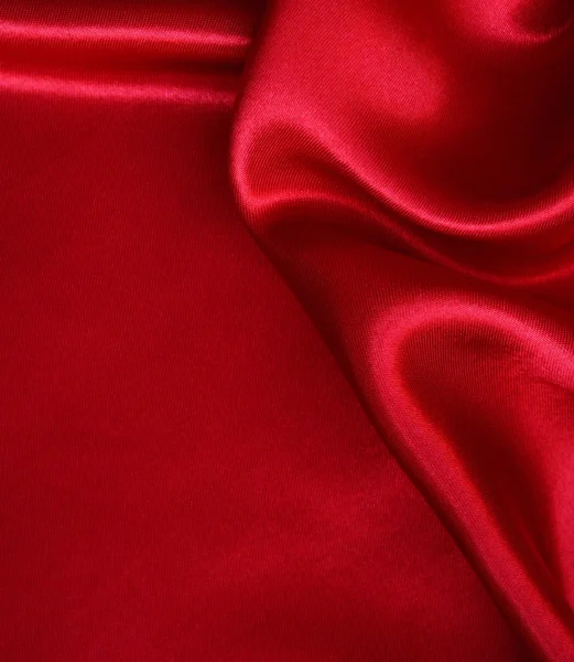 배경으로 부드러운 붉은 실크 — 스톡 사진