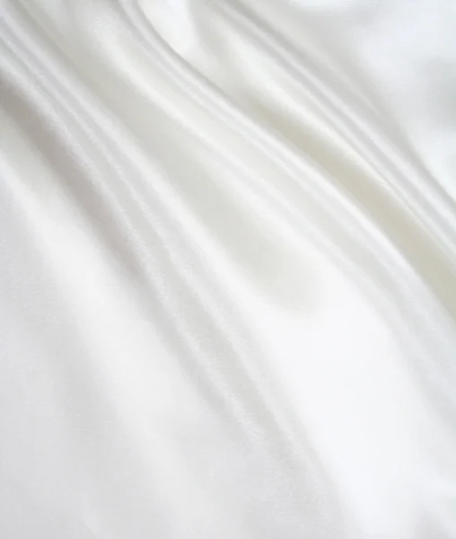 Soie blanche élégante et lisse — Photo