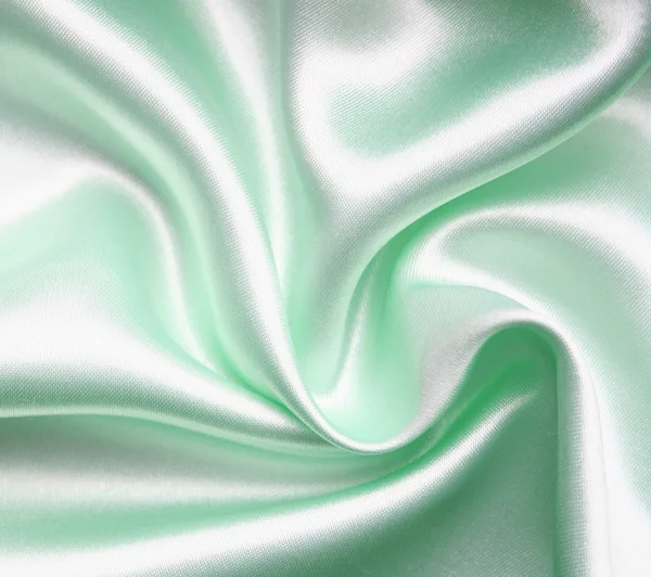Glatte elegante grüne Seide als Hintergrund — Stockfoto