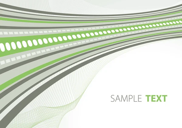 Zöld és szürke techno sablon — Stock Vector