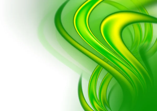 Abstraktní zelené vlny — Stock fotografie