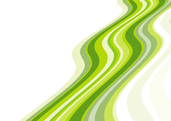 Zelená vlna — Stockový vektor