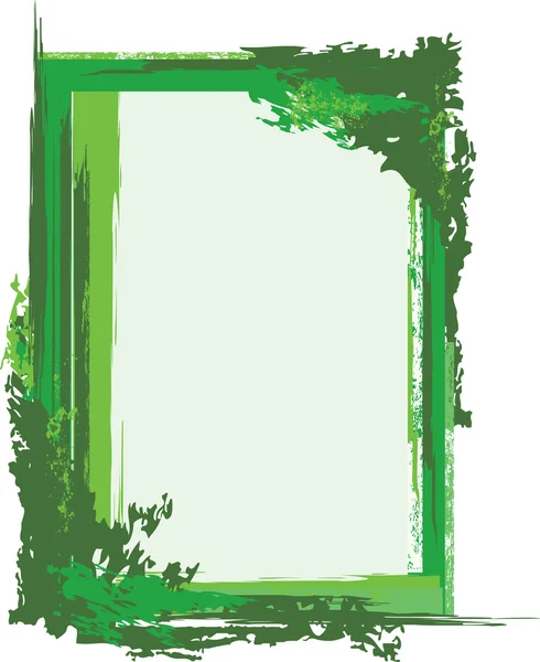 Cadre grunge vert — Image vectorielle