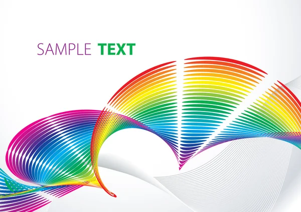 彩虹色的磁带 — 图库矢量图片